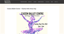 Desktop Screenshot of cuizonballetcentre.com