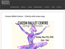 Tablet Screenshot of cuizonballetcentre.com